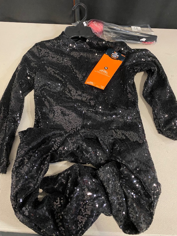 Photo 1 of Size (M) Girls Hyde & Eek GLAM POP STAR Costume Size Med Large Jumpsuit Microphone 