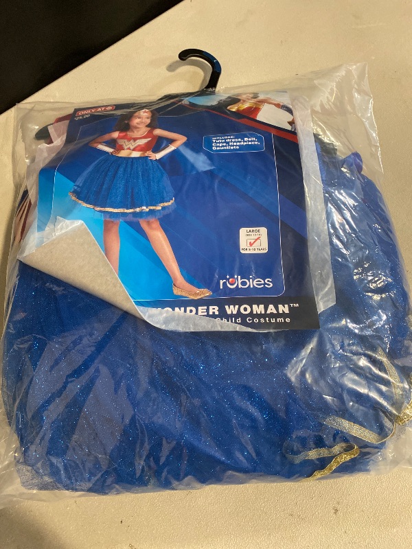 Photo 1 of (L) Kids' DC Comics Wonder Woman Cassic Halloween Costume