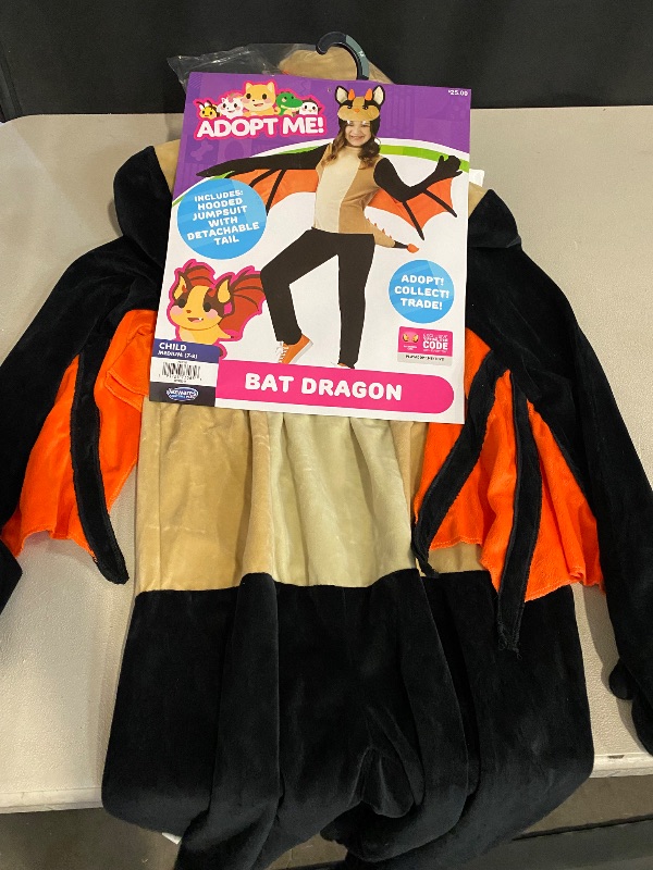Photo 1 of (M) Girls Boys Adopt Me~ BAT DRAGON Plush Halloween Costume
