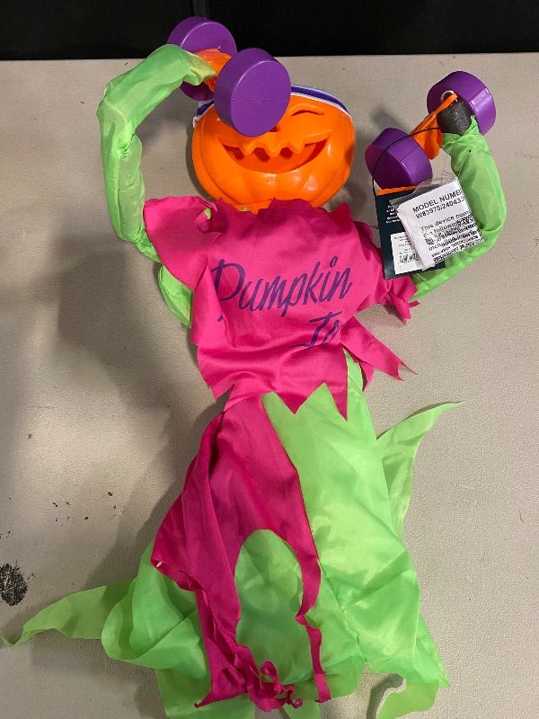 Photo 1 of 40" Talking Ghoul Pumpkin Iron Halloween Decor Prop Hyde and EEK