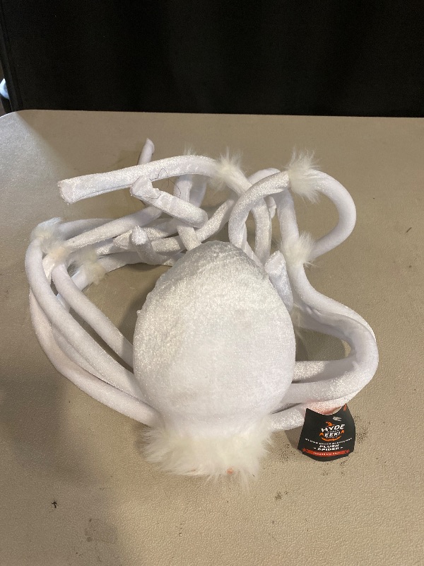 Photo 1 of Hyde & Eek White 20” Spider - Glows Under Blacklight Halloween Decor Glow Indoor