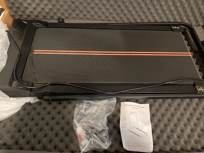 Photo 1 of Walking Pad - 2.5 HP Walking Pad with Handle Bar, 2 in 1 Foldable Walking Pad with Incline, Small Treadmill with LED Display & Remote Control for Home Office Under Desk, 265 LBS Capacity