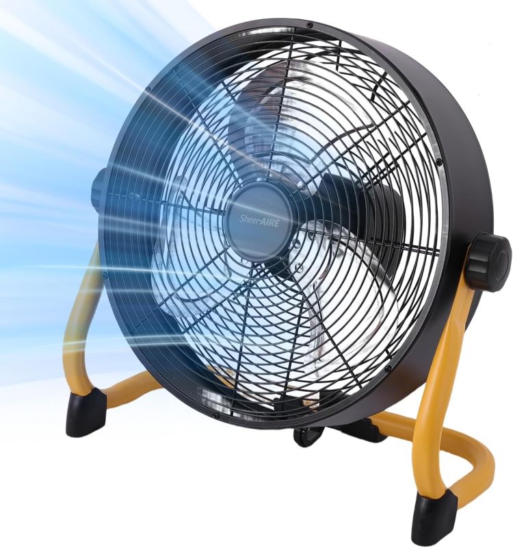 Photo 1 of 15" Rechargable Battery Operated Fan for Camping,12 Speeds Cordless Floor Fan?Rechargeable Portable Fan for Travel Indoor Outdoor, 12000mAh, 360°Manual Tilt