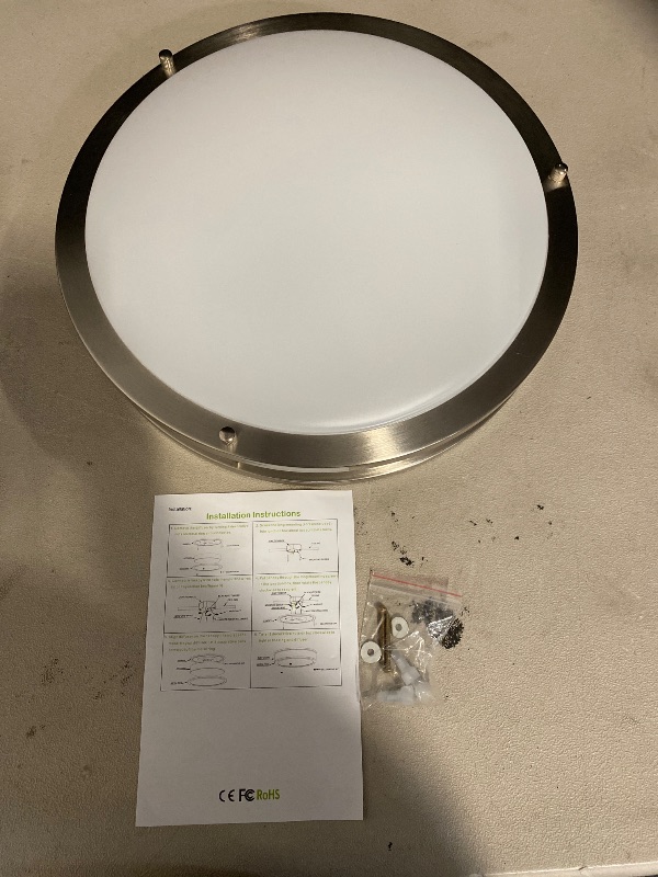 Photo 1 of Drosbey 65W LED Flush Mount Ceiling Light Fixture, 15 inch Light Fixtures Ceiling for Bedroom, Kitchen, Bathroom, Office, Garage, Super Bright 6500 Lumens, Daylight White 5000K