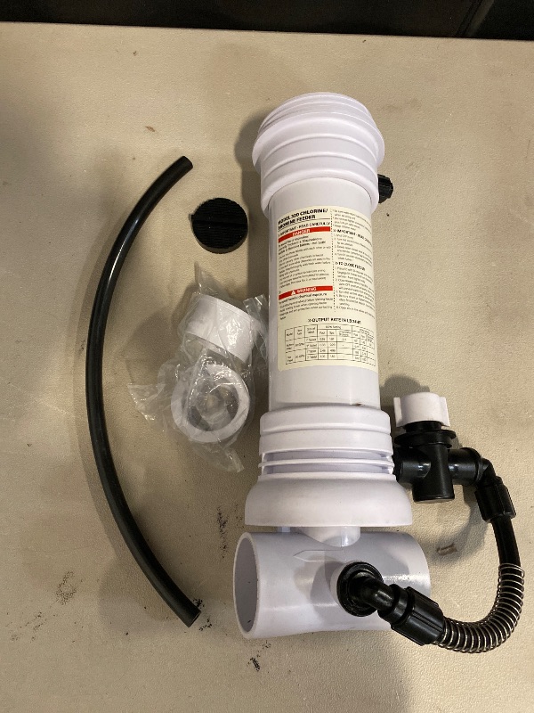 Photo 1 of Upgraded 320 Pool Automatic Chlorine/Bromine Inline Feeder Compatible with Rainbow 320 Chlorinator, R171096 Feeder with Complete Accessories for Various Online and Offline Pools and spa Centers