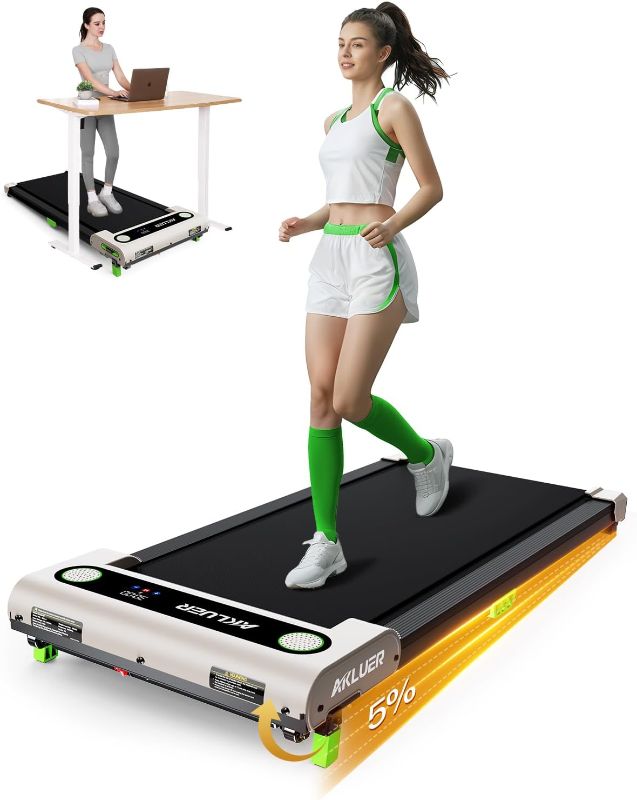 Photo 1 of Walking Pad with Incline, Under Desk Treadmill for Home, 2.5HP Portable Treadmills with Remote Control, 4 in 1 Incline Treadmill with LED Display