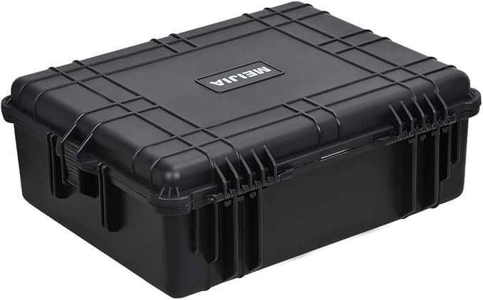 Photo 1 of MEIJIA Portable Waterproof Protective Hard Case, Camera Case with Customizable Fit Foam Inserted,Fit Use of Drones,Camera,Equipments, Elegant Black (24.25"X19.43"X8.68")