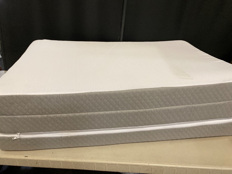 Photo 1 of Triple Fold Sponge Mattress, 3 Inch Portable Floor Bed, Collapsible and Washable Cover, Ideal for Travel, Camping & Yoga