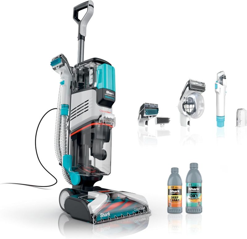 Photo 1 of Shark R- EX201 CarpetXpert Upright Carpet, Area Rug & Upholstery Cleaner with StainStriker, Cyan -