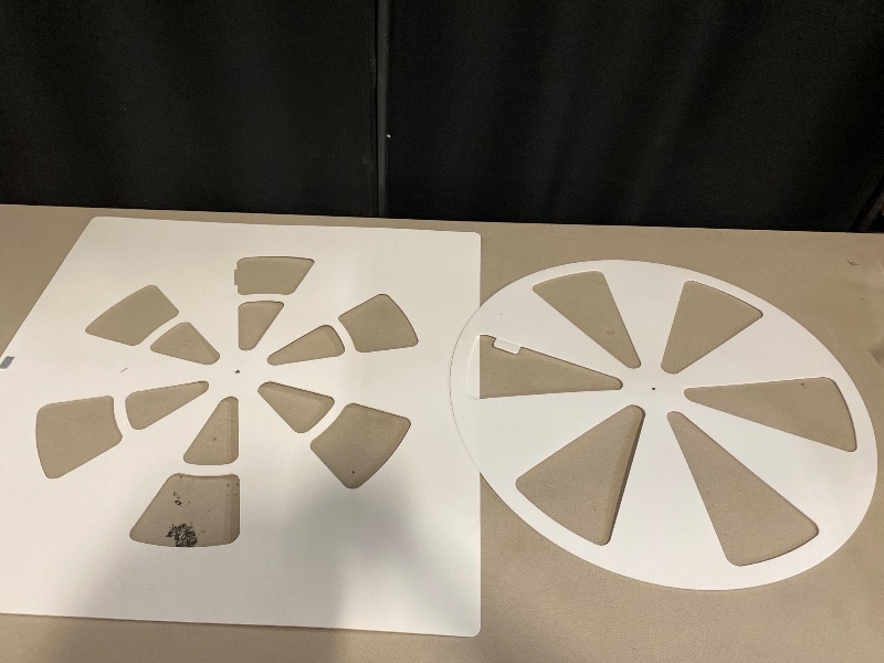 Photo 1 of (1 Pack)-24" x 24" Adjustable Office Vent Cover - Durable,For Flat Office Ceiling Vents Ceiling Air Deflector for Conditioner or Heat Air Deflector Magnetic Size approximately: 24.75X24.75IN
