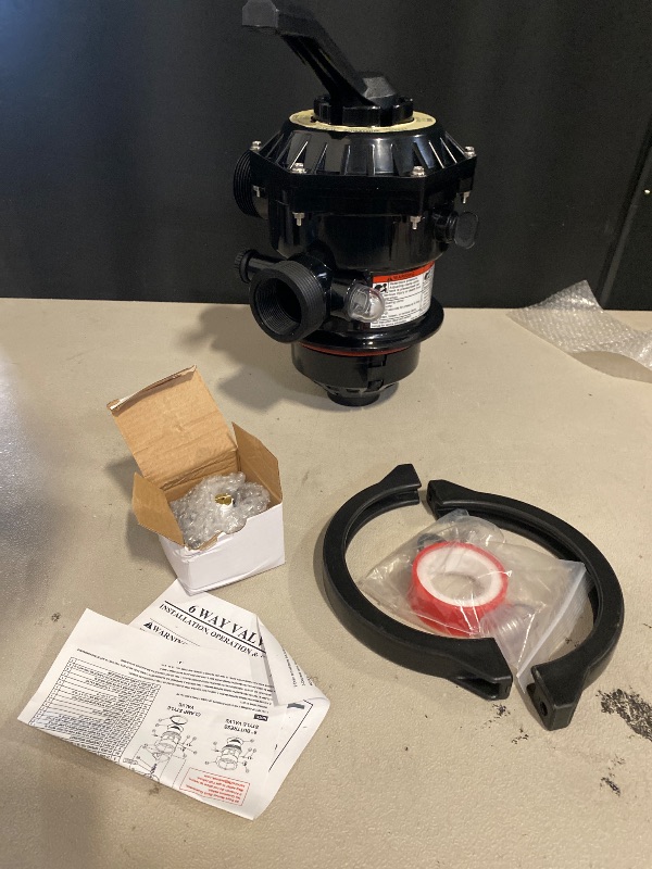 Photo 1 of 262506 1-1/2-Inch 6-Way Clamp Style Valve,Compatible with Pool and Spa Sand Filter,Aftermarket Part