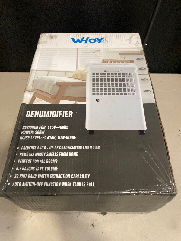 Photo 1 of Dehumidifier for Home, 2000 Sq. Ft., Max 50 Pints, 1.6L Tank, App-Controlled, With 4.9 ft Drain Hose,Child Lock, Smart Ideal for Bedrooms & Living Rooms