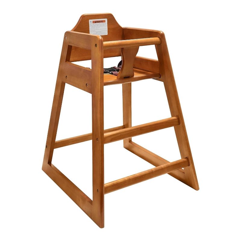 Photo 1 of Standard Height Wooden High Chairs for Babies and Toddlers, Commercial Restaurant High Chair, Easy to Assemble