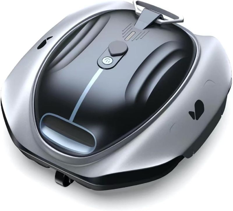 Photo 1 of Bubot 300P Robotic Pool Cleaner, Cordless Pool Vacuum with Industry Leading Suction Power, Bluehole Tech, DirtLock Tech, Smart Sensor for Above-Ground Flat Pools up to 850 Sq.Ft, Silver