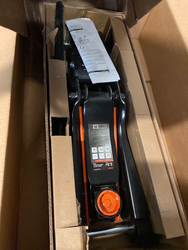 Photo 1 of Floor Jack 2.5 Ton (5500 lbs), Low Profile Floor Jack with Single Piston Pump, Heavy Duty Steel Hydraulic Jack for Car, Jack for Car with Lifting Range 3.4'' to 14.6''