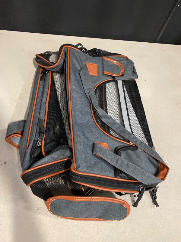 Photo 1 of 18x11x11 Inches Cat Carrier– Fits Pets Up to 17 lbs, Anti-Collapse Design, Multiple Storage Pockets, Cat Carrier Soft Ideal for Medium Cats, Puppy, Rabbits and Other Small Animals