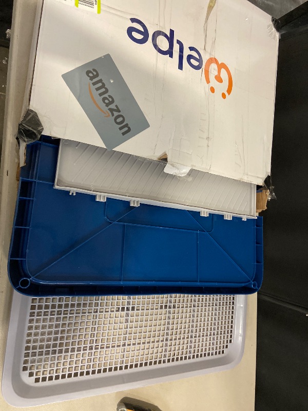 Photo 1 of Welpe Dog Litter Box – The Perfect Indoor Dog Potty Tray with High Walls for Small & Medium Dogs, Mess-Free Puppy Training, Protects Floors & Makes Housebreaking Easy!