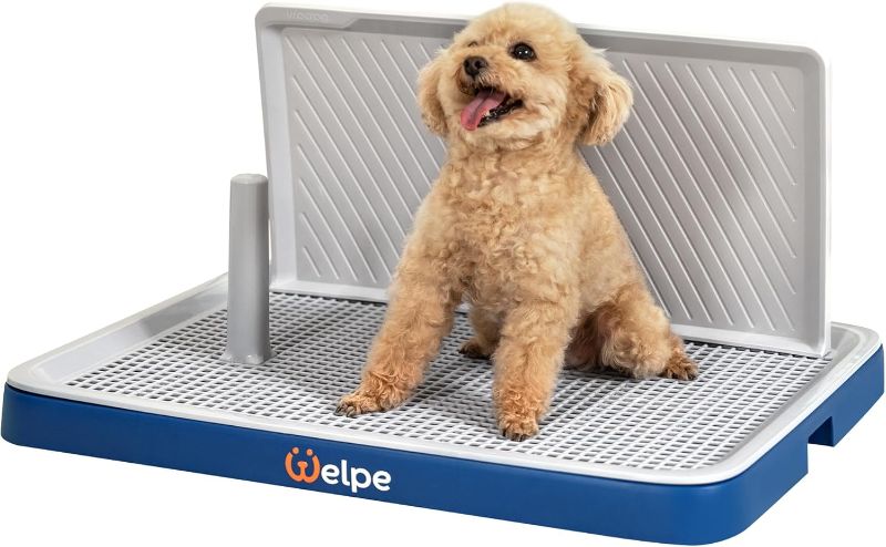 Photo 1 of Welpe Dog Litter Box – The Perfect Indoor Dog Potty Tray with High Walls for Small & Medium Dogs, Mess-Free Puppy Training, Protects Floors & Makes Housebreaking Easy!