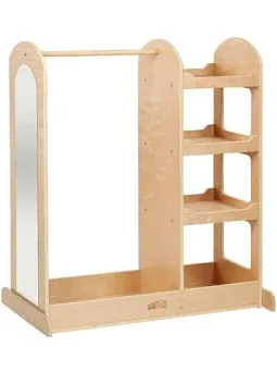 Photo 1 of Kids Dress Up Center Girls/Boys Pretend Play Closet, Clothes Rack with Organizer Mirror Set, Cubbies for Costume,Toddler Montessori Furniture, Wardrobe for Daycare//Preschool (Standard)