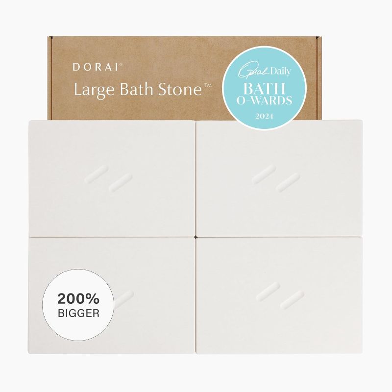 Photo 1 of Dorai Stone Bath Mat – Fast-Drying Diatomaceous Earth Mat for Bathroom – Quick Dry Non Slip Bath Mat for Shower, Sink or Tub – Water Absorbing Stone Bath Mat for Spa-Style Luxury (Sandstone)