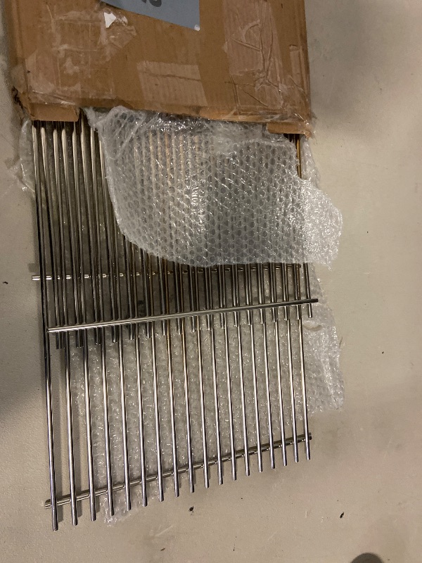 Photo 1 of 19.5" Stainless Steel Cooking Grates for Weber Genesis 300 Series, Weber Genesis Grill Parts for Genesis E310 E320 E330 S310 S320 S330, Replacement Parts for Weber 7528/7524