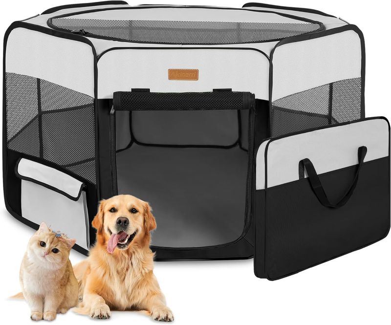 Photo 1 of Dog Playpen, Portable Pet Play Pen for Cat, Puppies, Rabbits, Chickens, Foldable Large-Capacity Pet Tent for Indoor/Outdoor Travel Camping
Visit the Akinerri Store