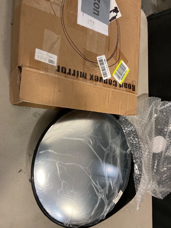 Photo 1 of Convex Safety Mirror Outdoor Security Mirror Extends View With Adjustable Fixing Bracket, Driveway Parking Garage Office Home Factory By Hydencamm
