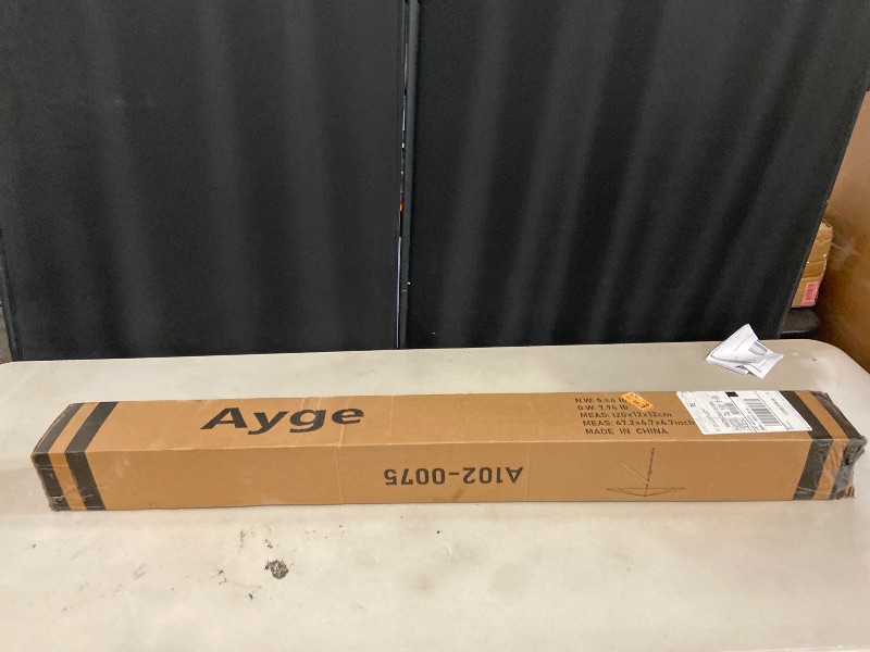 Photo 1 of Ayge 7.5FT Large Outdoor Patio Umbrella Market Table Umbrella-UV Resistant, Easy Push Button Tilt and Crank, 6 Sturdy Fiberglass Ribs Heavy-Duty Pool Umbrella for Deck, Backyard,Garden, Yard,Beige