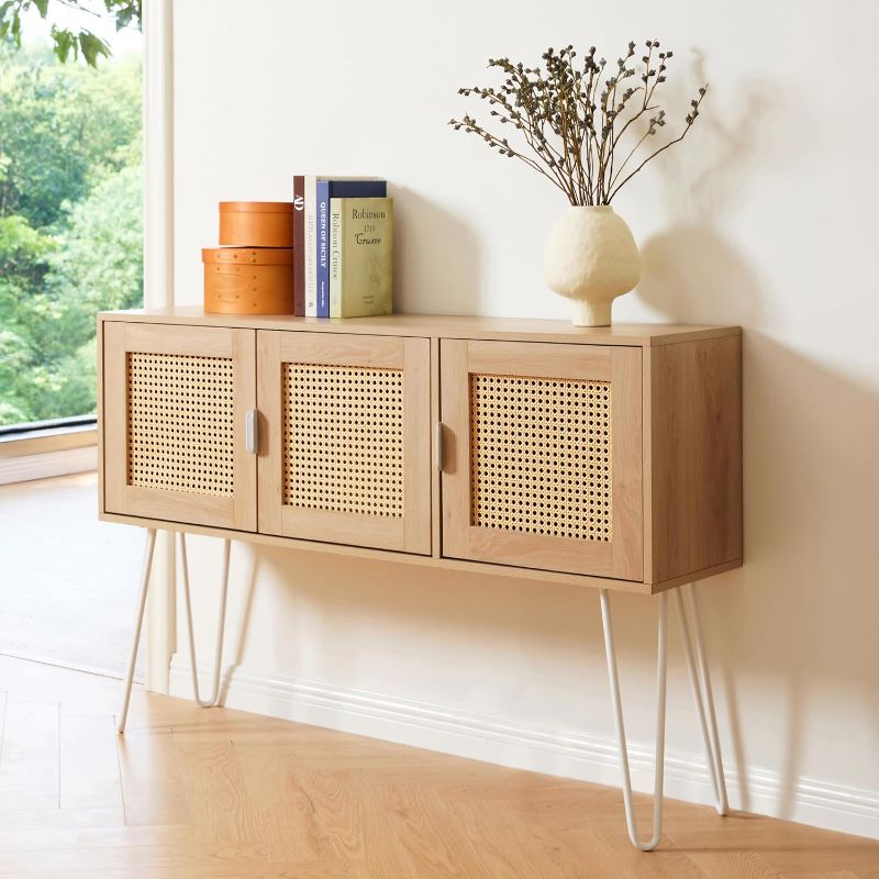 Photo 1 of Netstar Entryway Table, Sofa Table, Console Tables for Entryway, Behind Couch Sofa Narrow Long, Foyer Tables w/Storage Drawers for Entry Way Hallway Living Room Home Decor, Wood Boho Farmhouse, Wood