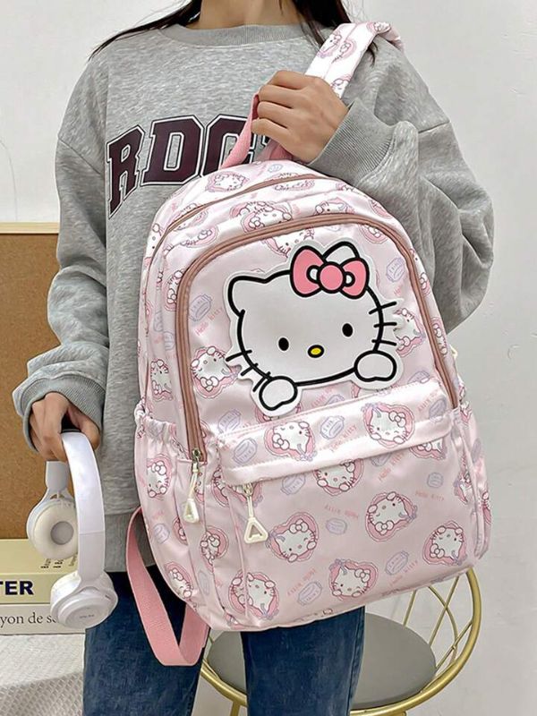 Photo 1 of 2024 Sanrio Hello Kitty backpack, large student backpack, cute backpack, large capacity