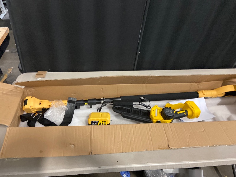 Photo 1 of 2-in-1 Electric Pole Saws for Tree Trimming,8" Mini Chainsaw Cordless with Extension Pole, 1000W Brushless Motor,Auto Oiling,15.58 FT Max Reach Extension Pole for Outdoors Pruning with 2×Batteries