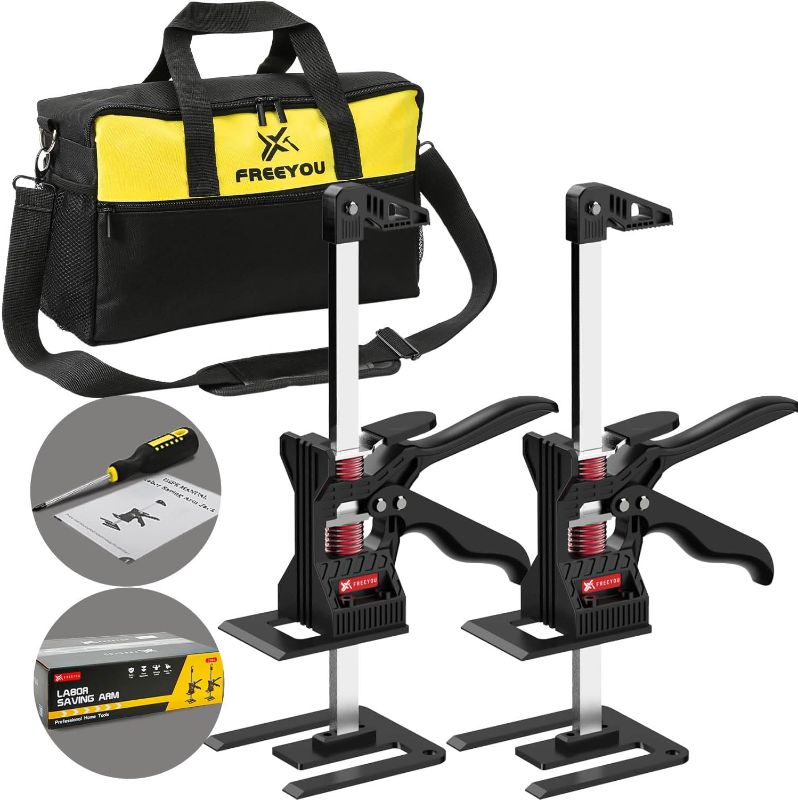 Photo 1 of Labor Saving Arm Jack(2 Pcs),Multi-Function Height Adjustment Lifting Device with Portable Bag,Suitable for Door & Window Lifting,Drywall Lifts etc(13inch)