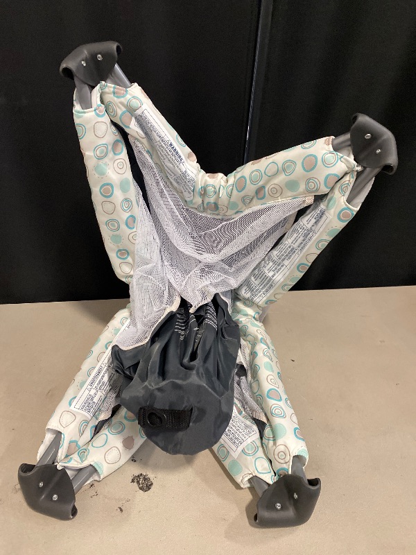 Photo 1 of Dream On Me Zodiak Portable Playard in Grey, Lightweight, Packable and Easy Setup Baby Playard, Breathable Mesh Sides and Soft Fabric - Comes with a Removable Padded Mat