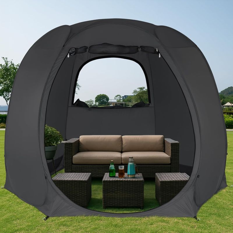 Photo 1 of  Pop Up Screen Tent House Room Instant Outdoor Camping Canopy Sun Shelter Gazebo for Patio, Backyard & Deck, Privacy Tent (2-10 People)