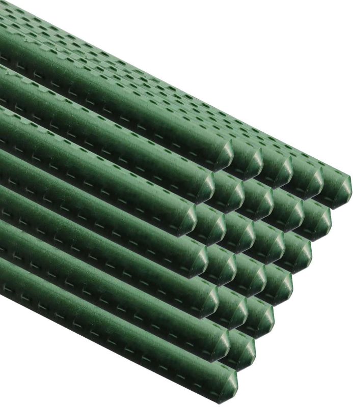 Photo 1 of 85" Inch Plant Support Garden Stakes, Steel Plant Stakes, Pack of 25