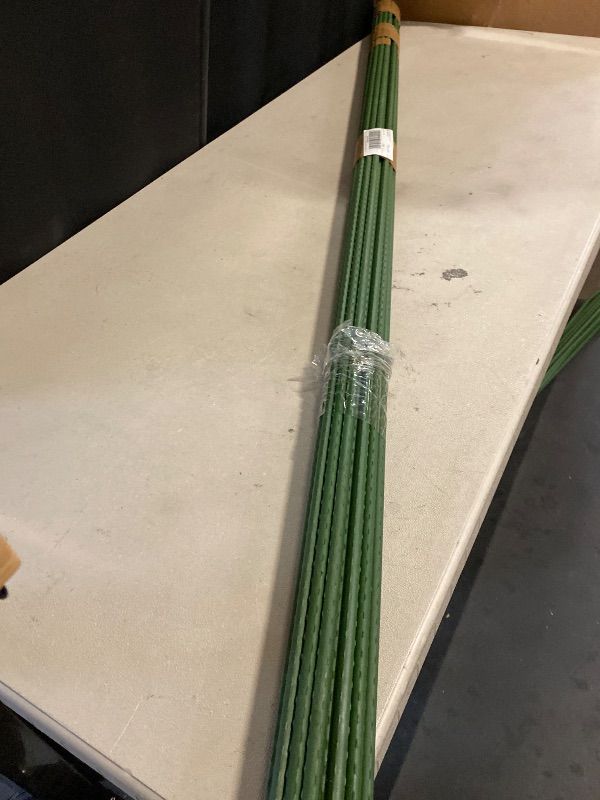 Photo 1 of 85" Inch Plant Support Garden Stakes, Steel Plant Stakes, Pack of 25