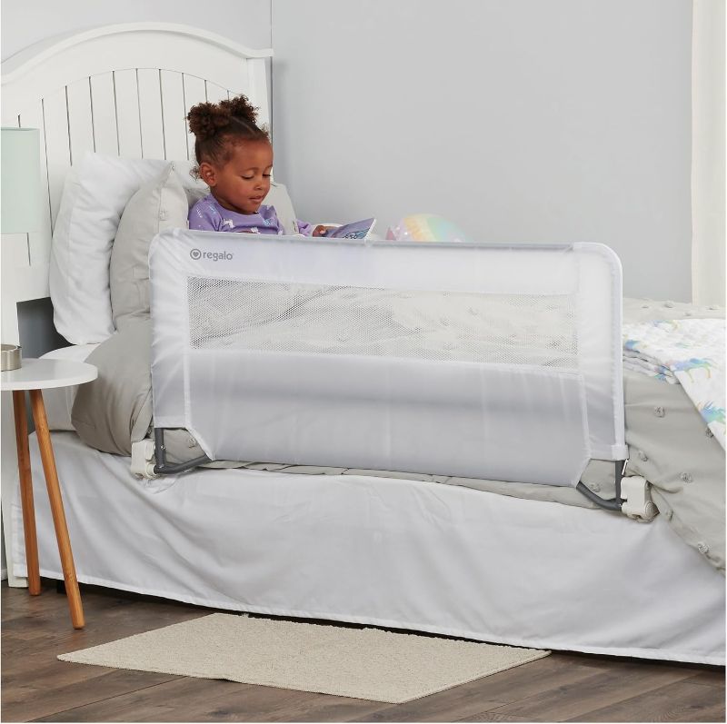 Photo 1 of Regalo Swing Down Bed Rail Guard, with Reinforced Anchor Safety System