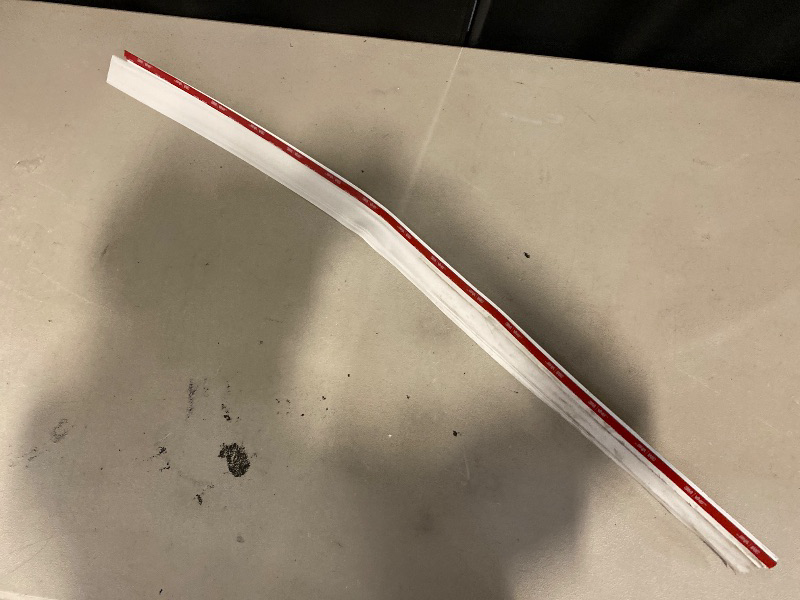 Photo 1 of M-D Building Products 43301 36 in. White Aluminum and Vinyl Cinch® Self-Adhesive Door Sweep