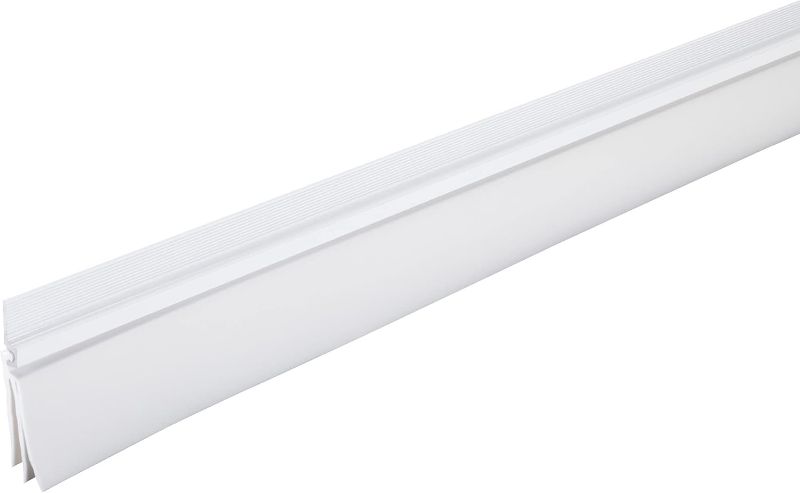 Photo 1 of M-D Building Products 43301 36 in. White Aluminum and Vinyl Cinch® Self-Adhesive Door Sweep
