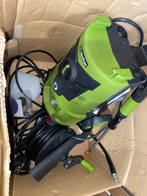 Photo 1 of Electric Pressure Washer - 4500PSI 3.0GPM Electric Power Washer Adjustable Pressure, High Pressure Washer Includes 5 Nozzles with Foam Cannon for Cars, Fences, Patios, Driveways