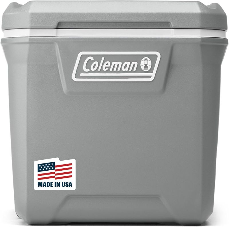 Photo 1 of Coleman Classic Series Insulated Portable Rolling Cooler with Wheels, Leak-Resistant Outdoor Hard Cooler Keeps Ice up to 5 Days, 65-Quart