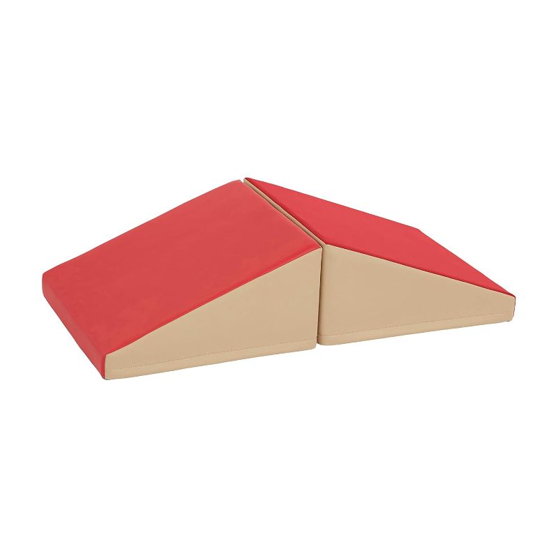 Photo 1 of SoftZone Junior Mix n' Match Ramp, Beginner Playset, Red, 2-Pack