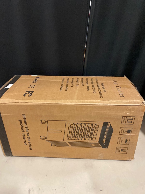 Photo 1 of Swamp Cooler, Evaporative Air Cooler with Enlarge Water Tank,Swamp Cooler Air Conditioner with Timer,3 Speeds,80° Oscillation,20H Air Cooler for Room Office Kitchen Bedroom Garage(Include 6 Ice Packs)