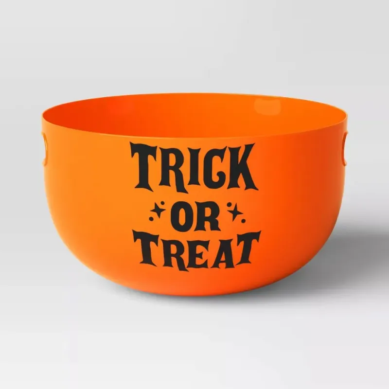 Photo 1 of [ 2 Item Bundle ] Plastic Halloween Candy Bowl Trick or Treat - Hyde & EEK! Boutique 