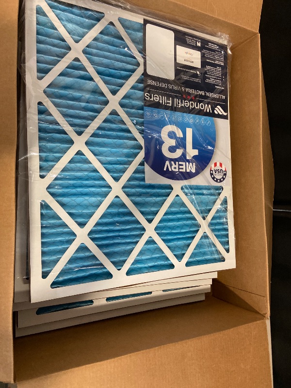 Photo 1 of Pack of 6 - 20x20x1 MERV 10 Pleated Home A/C Furnace Air Filter 
