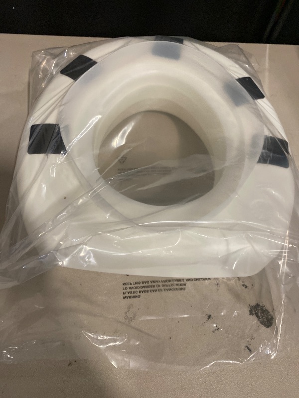 Photo 1 of HealthSmart Raised Toilet Seat Riser That Fits Most Standard (Round) Toilet Bowls for Enhanced Comfort and Elevation with Slip Resistant Pads & Drive Medical RTL12203KDR Shower Chair