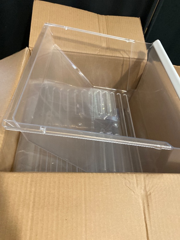 Photo 1 of [2 PACK]UPGRADED 2188656 (Upper) Refrigerator Crisper Bin & 2188664 (Lower) Fridge Crisper Drawer Replacement Compatible with Kenmore Whirlpool Refrigerator Drawers Parts with Humidity Control