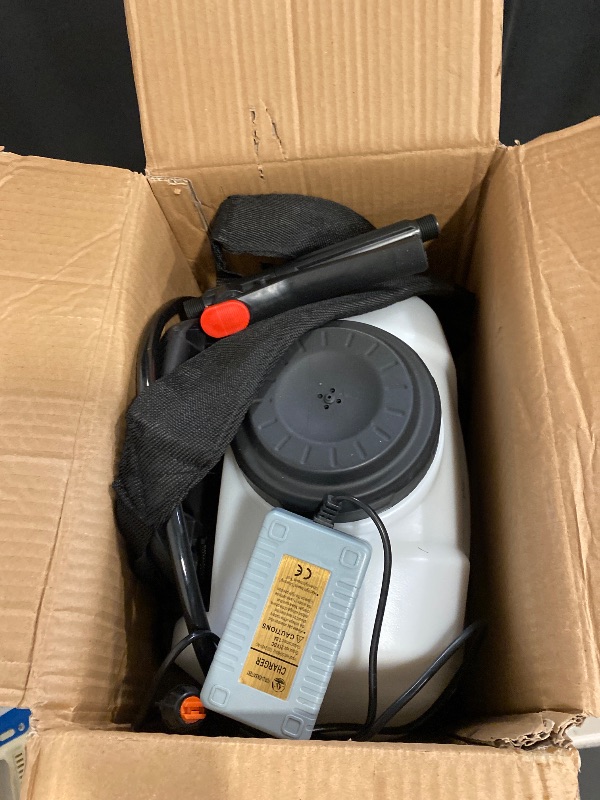 Photo 1 of Backpack Sprayer 4 Gallon Battery Powered Garden Sprayer, VaxMay Electric Weed Sprayer Works with Makita 18V Battery, 100 PSI, Telescopic Wand, 5 Nozzles, 2.5Ah Battery&Charger Included