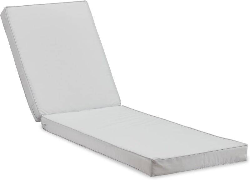 Photo 1 of Chaise Lounge Cushions Outdoor for Chairs, Double Waterproof Pool Lounge Chair Cushions with 4 Ties and 1 Strap,High Denser Foam Patio Lounge Chair Cushions for Outdoor Furniture,72" x 21" x 3"