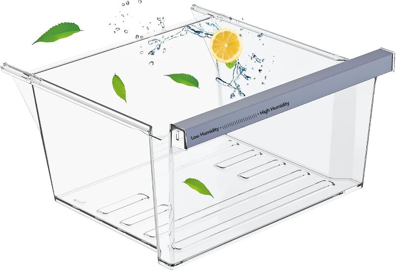 Photo 1 of W11162443 W11046494SxS Replacement for refrigerator freshness drawer Compatible with Whirlpool, Maytag Refrigerator. W11162443 Crisper Replace for whirlpool, refrigerator drawer